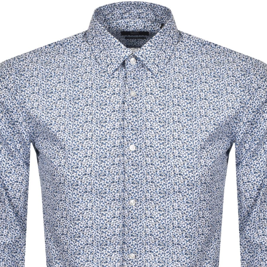 Alternative Image for ProductBOSS Isko Slim Fit Long Sleeve Shirt Blue2